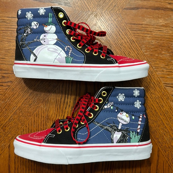 Vans Shoes - Vans EUC LIKE NEW Tim Burton’s the Nightmare Before. Christmas high tops 6.5M 8W